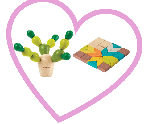 Mini Cactus from Plan Toys - Plan Toys Mosaic Puzzle