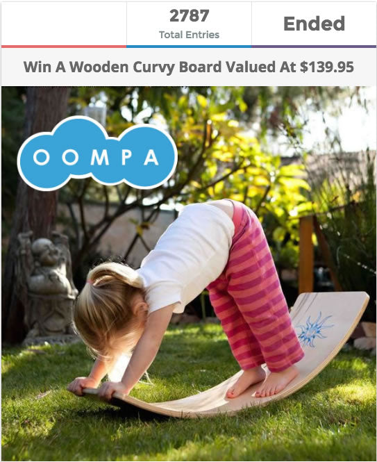 Wooden Curvy Board Giveaway