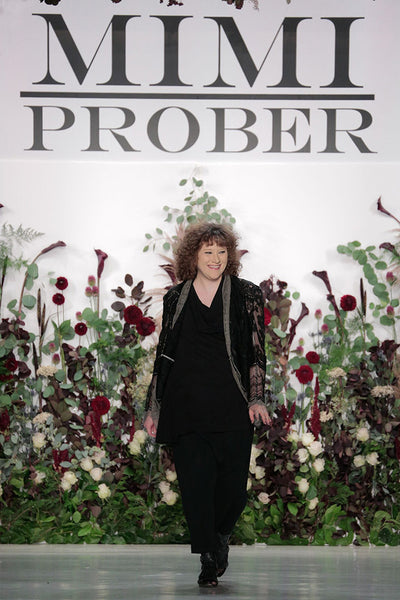 Mimi Prober Elan NYFW 2017 flower wall floral installation fashion 