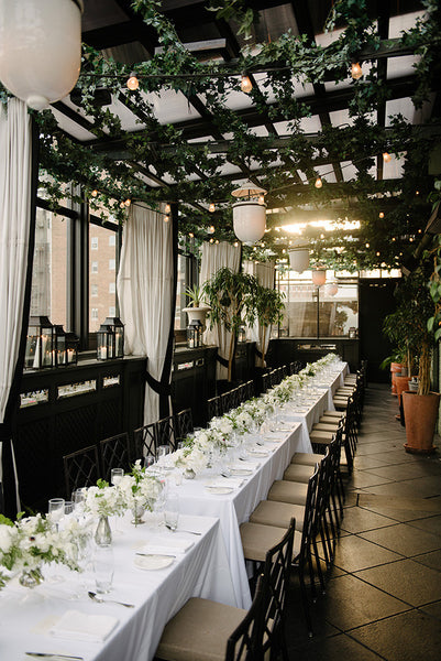 Bunge Wedding Gramercy Hotel Rooftop Wedding Floral Design Event Elan Flowers Brian Hatton  