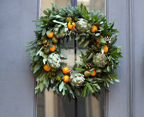 Elegant Autumn Bayleaf Door wreath