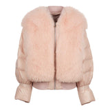 goose down and fox jacket