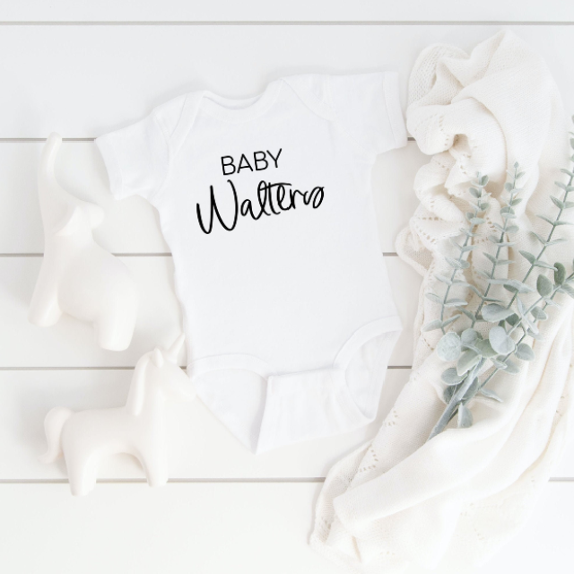 name baby body suit- Gender Neutral baby gift- pregn – Chic Designs