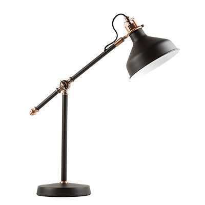 steel desk lamp