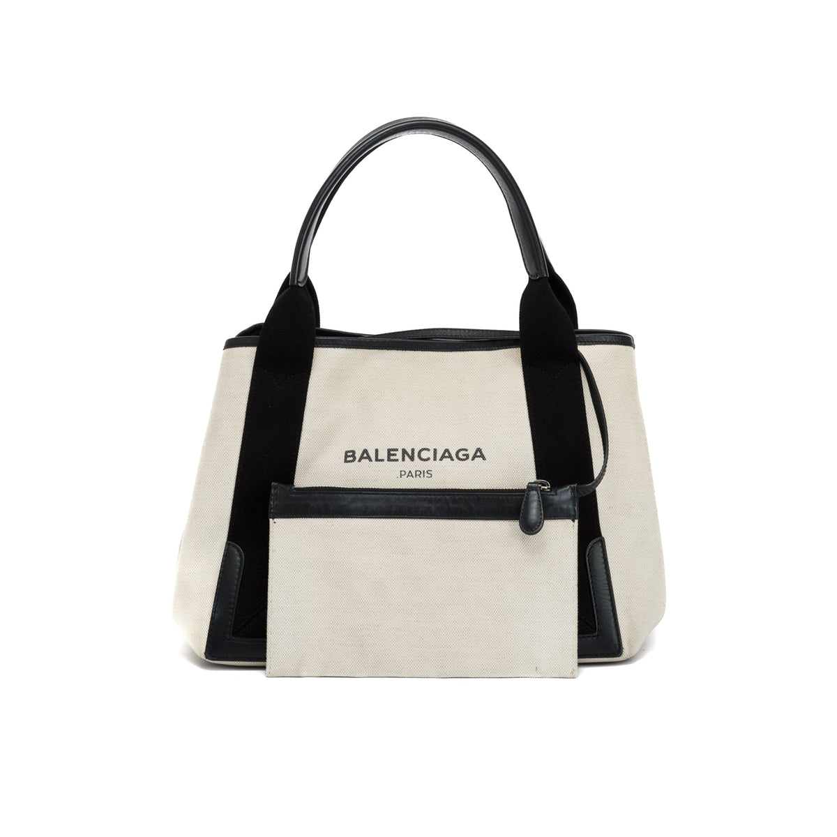 Balenciaga Small Navy Cabas Tote w/ Pouch — Oliver Jewellery