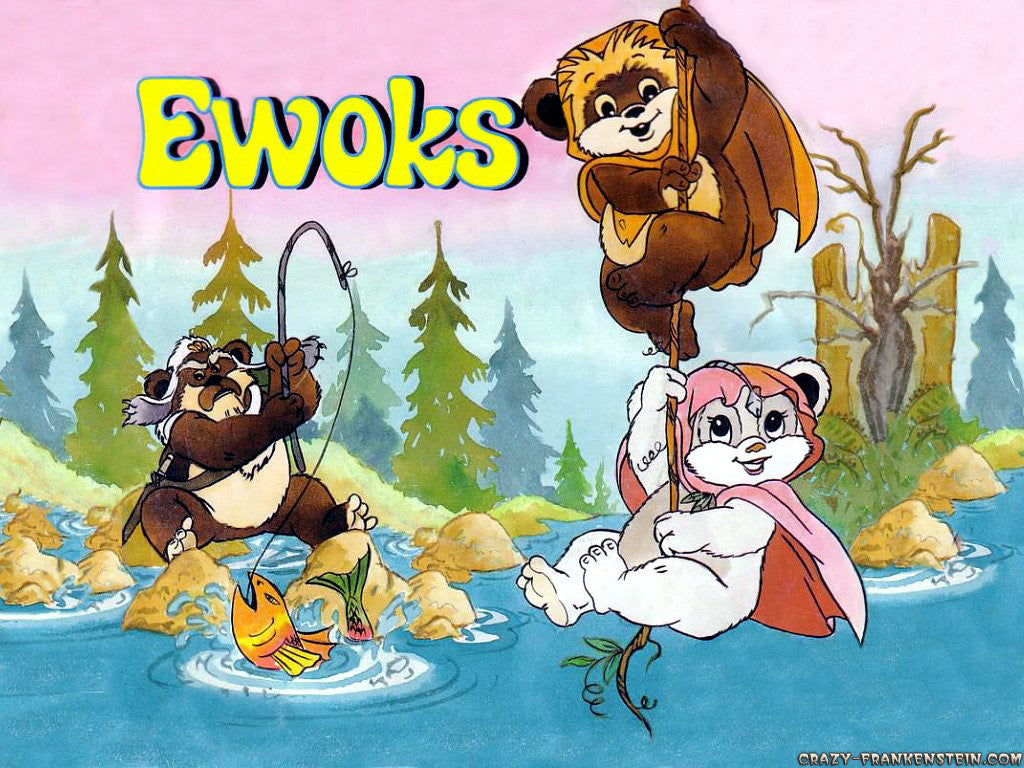 STAR WARS EWOKS CARTOONS 4 DVD ALL 35 eps COMPLETE 1985-86