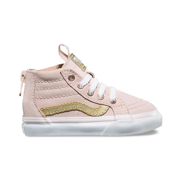 vans pink and gold