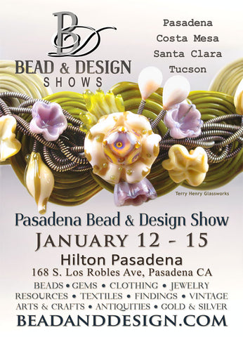 Pasadena Bead & Design Show The Feathered Head Booth C196 California Room