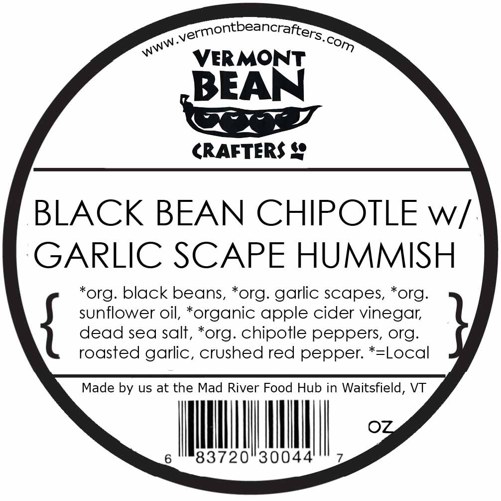 Black Bean Chipotle with Garlic Scape Hummish, 16 oz