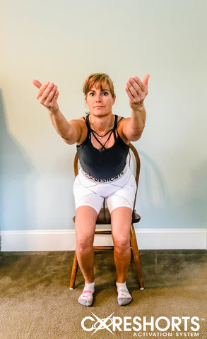 chair squat exercise from front Coreshorts