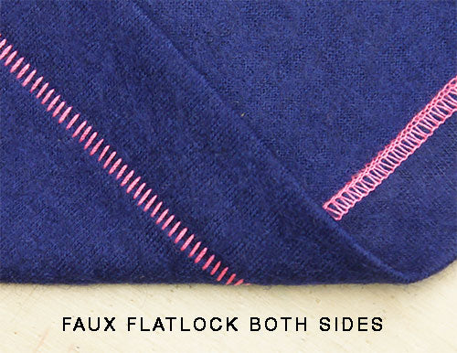 faux fake flat lock twin needle straight stitch knit hem pattern fantastique sewing patterns