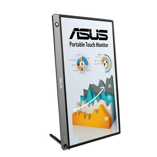 ASUS ZenScreen Touch MB16AMT portable monitor, 15.6-inch, IPS, Full HD, 10-point Touch, Built-in Battery, Hybrid Signal Solution, USB Type-C