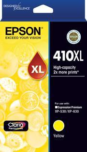 410XL High Capacity Claria Premium - Yellow Ink Cartridge (XP-530, XP-630, XP-540, XP-640)