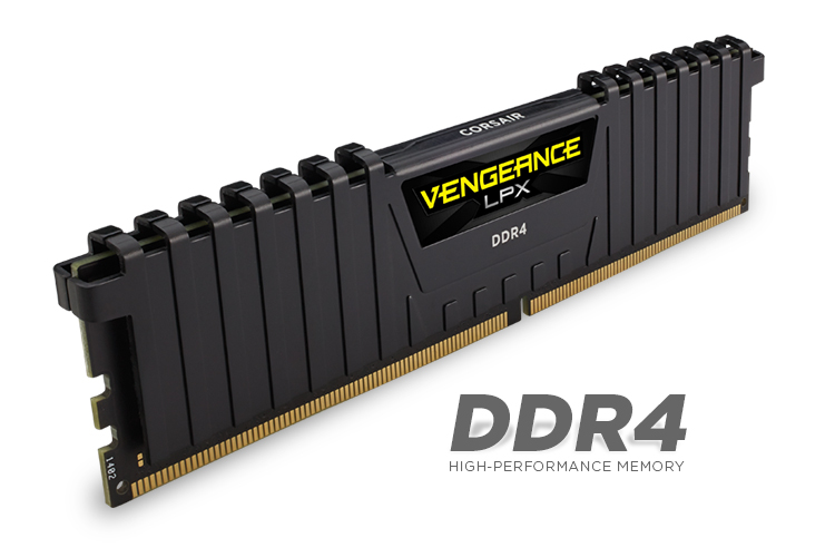 CORSAIR Vengeance LPX 16GB (2x8GB) DDR4 DRAM DIMM 2400MHz Unbuffered 14-16-16-31 Black Heat spreader 1.20V