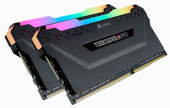 CORSAIR Vengeance RGB PRO DDR4, 3600MHz 16GB 2 x 288 DIMM, Unbuffered, 18-22-22-42, Heat spreader, RGB LED, 1.35V, XMP 2.0