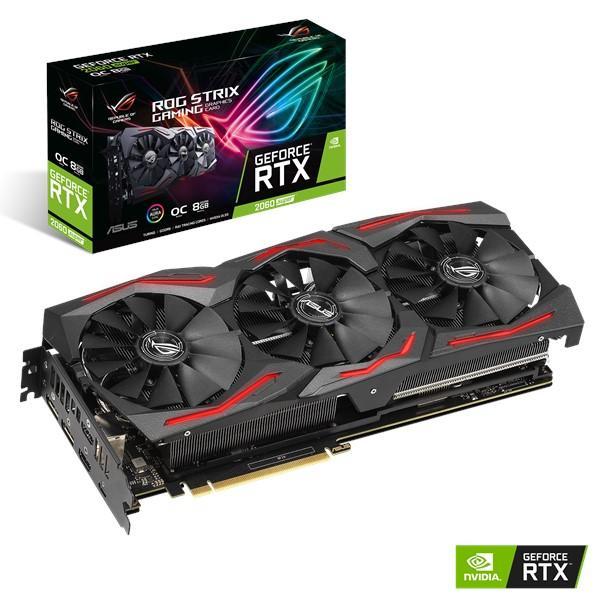 ASUS NVIDIA ROG Strix GeForce RTX 2060 SUPER OC edition 8GB GDDR6 powerful cooling for higher refresh rates and a super performance boost