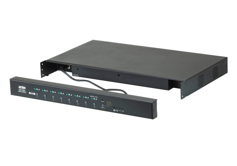 Aten 8 Port 1U 16A Smart PDU - Bank level metering with outlet control, 8xC13 Outlets