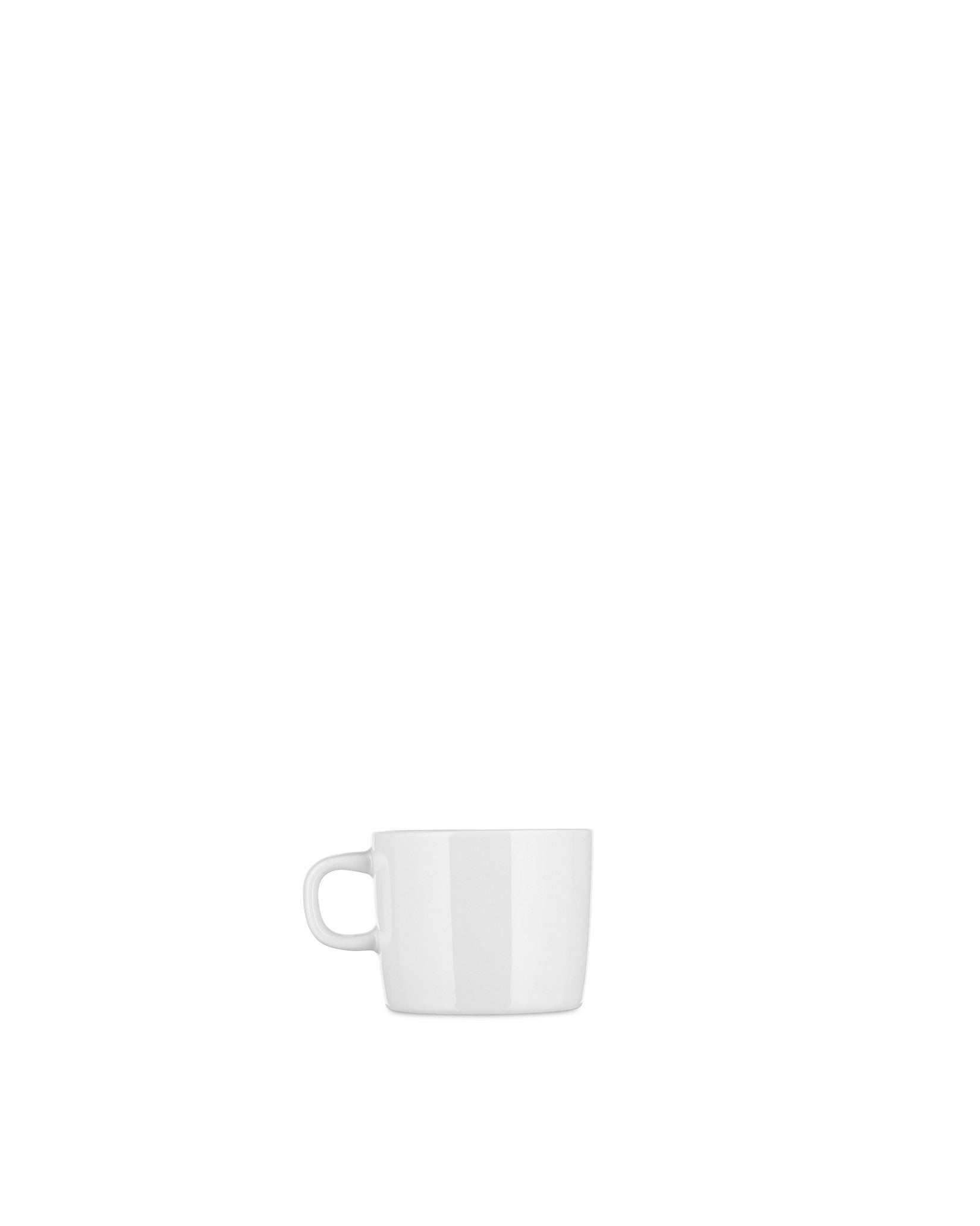 Alessi New 3 PlateBowlCup White Mocha Espresso Cups by Jasper Morrison for Alessi 