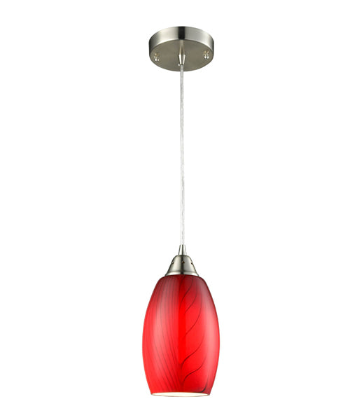 red mini pendant light