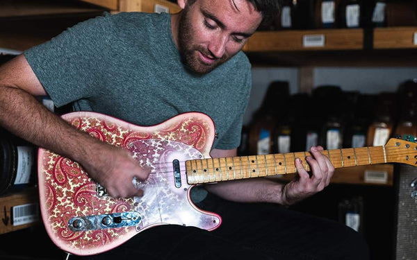 pink paisley guitar