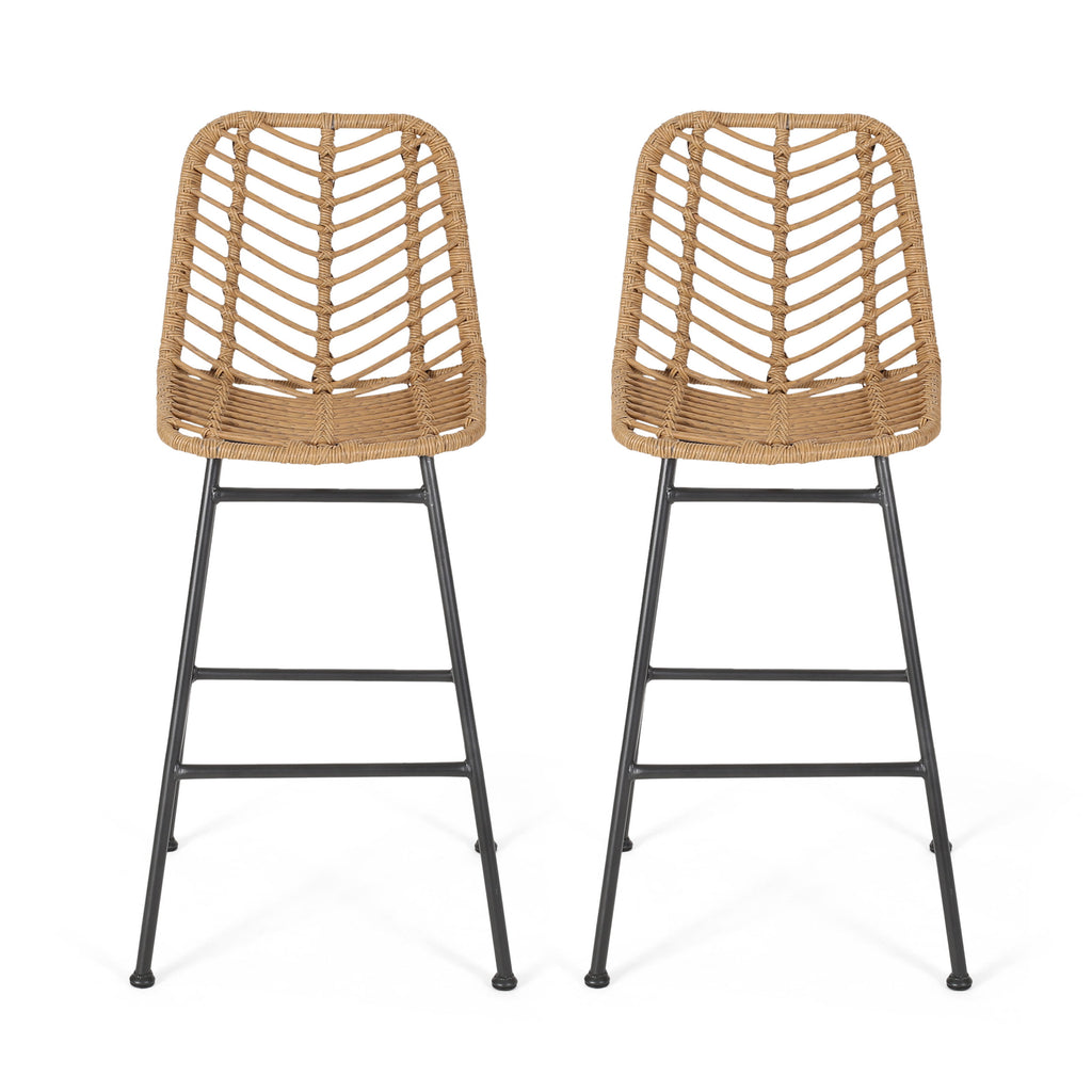 dimitri outdoor wicker barstools