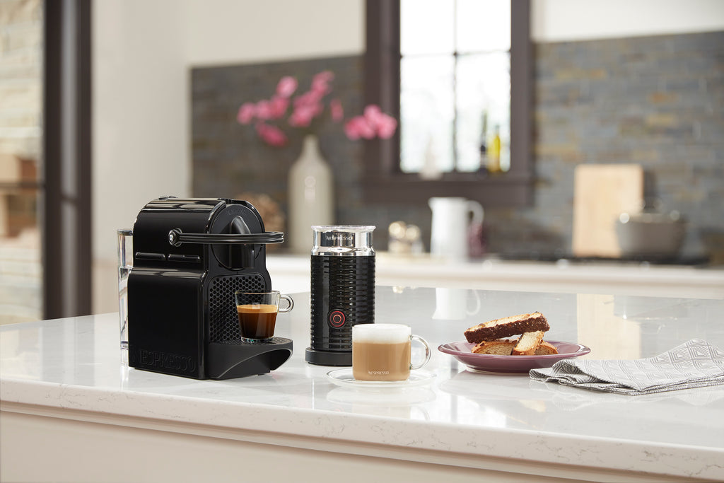 Nespresso Espresso Machine by De'Longhi with Aeroccino, Black – UnitedSlickMart