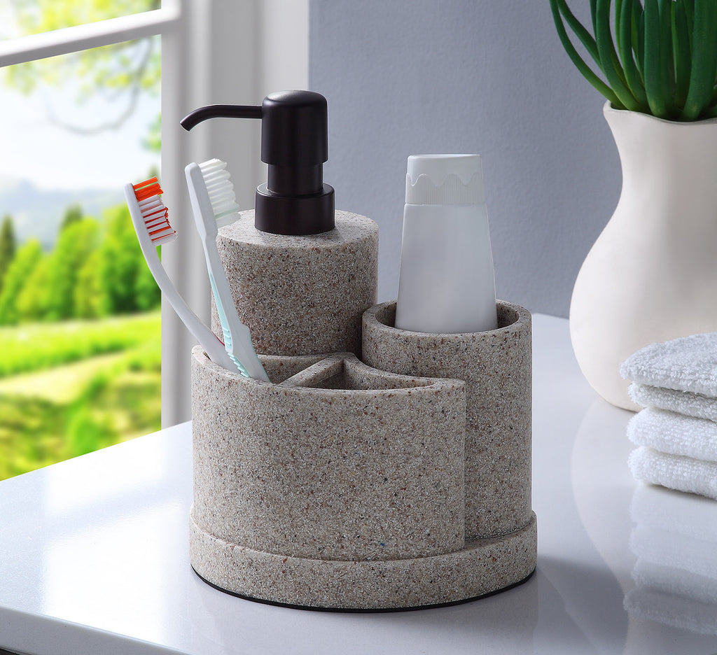 charcoal sandstone bathroom accessories