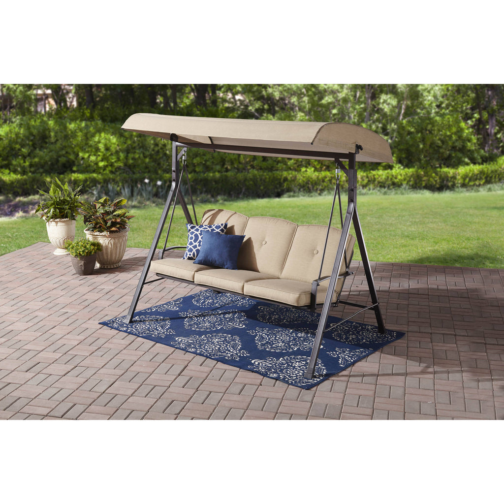 three seat cushion swing