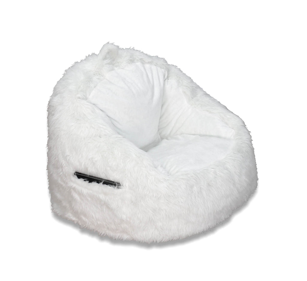 acessentials structured tablet fur pocket bean bag chair