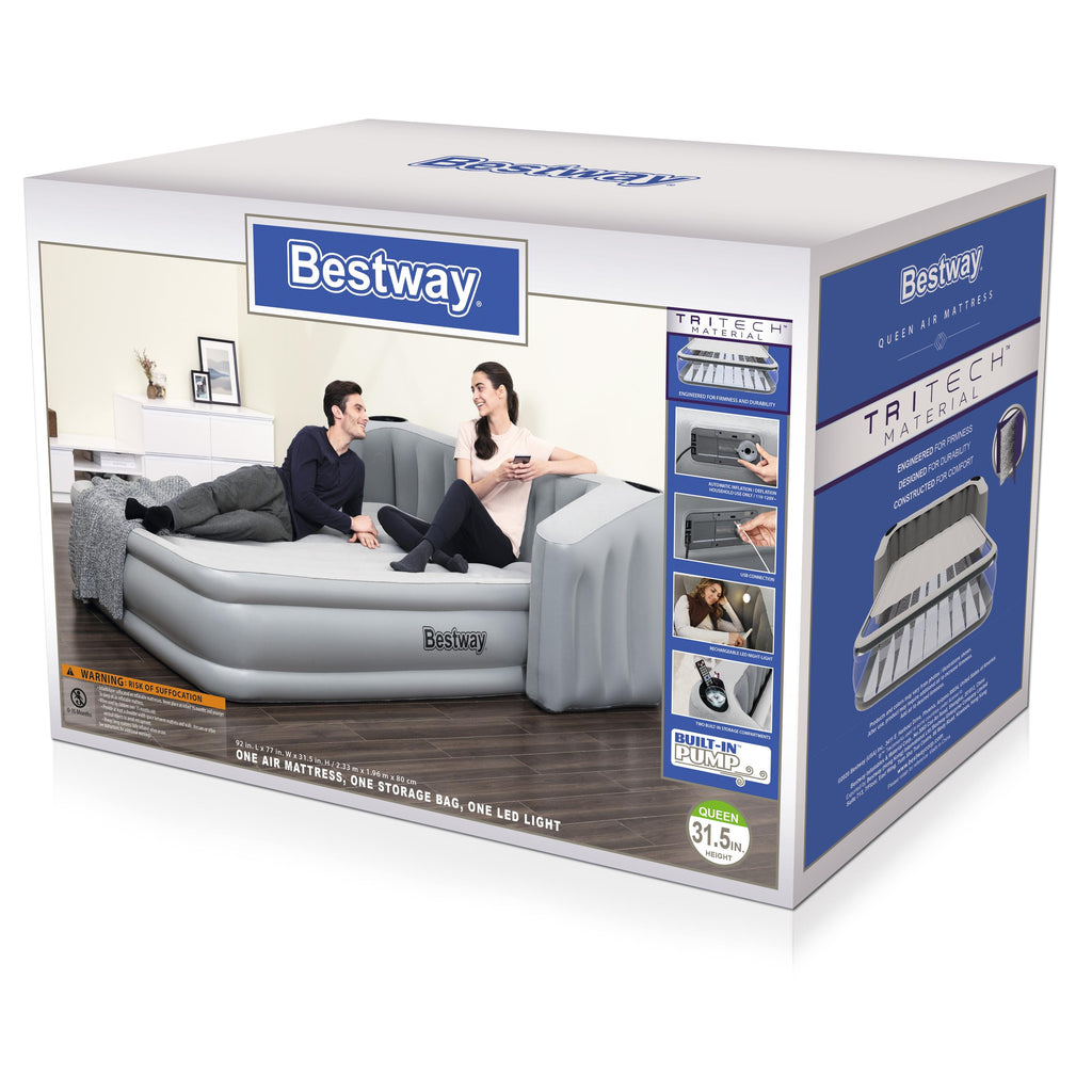 bestway queen 31.5 tritech wingback