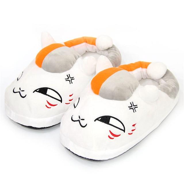 orange cat slippers