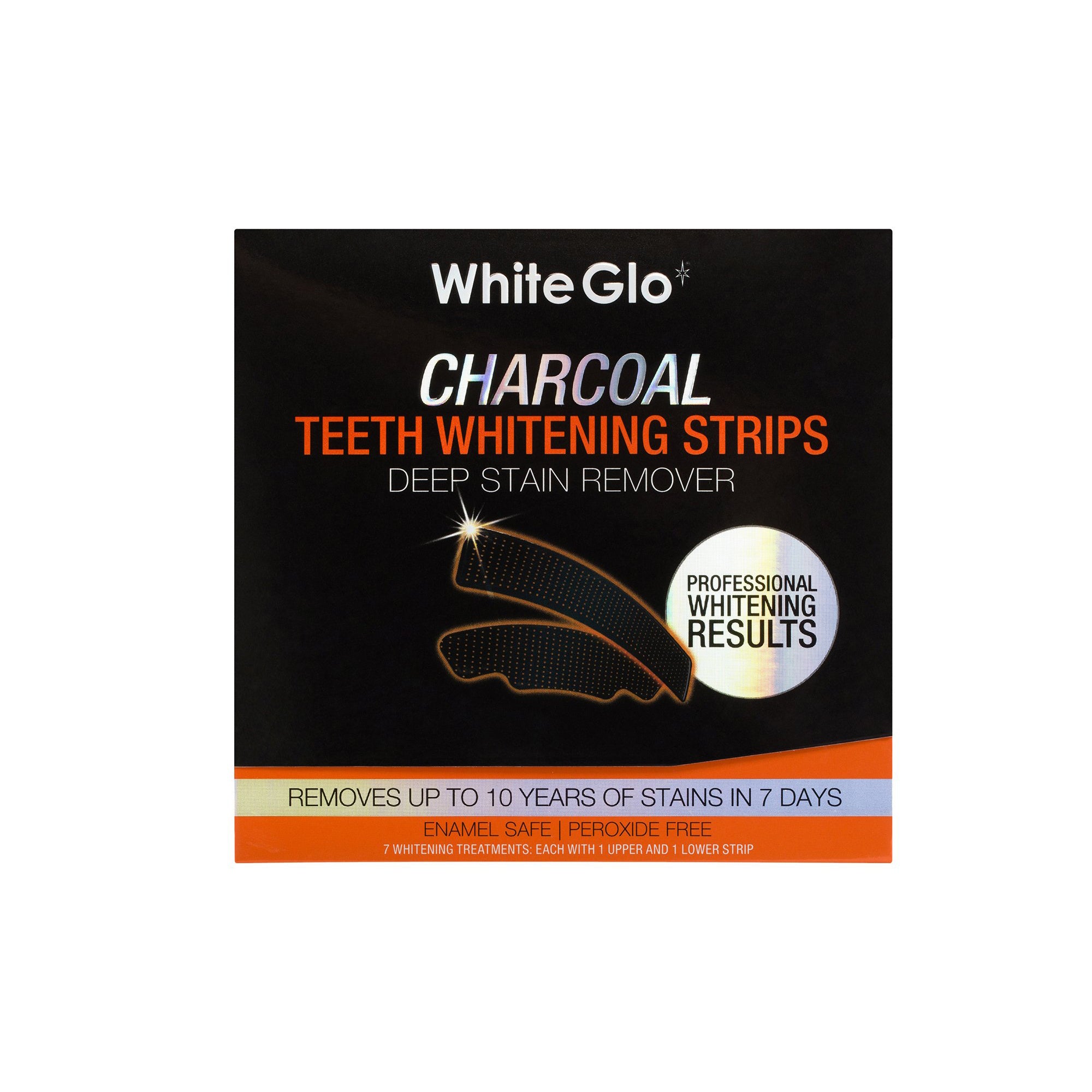 white glo charcoal deep stain remover strips