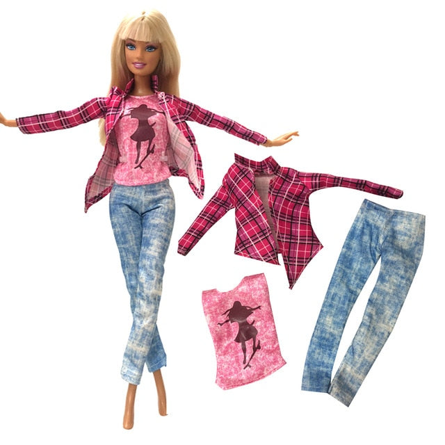 winter barbie set