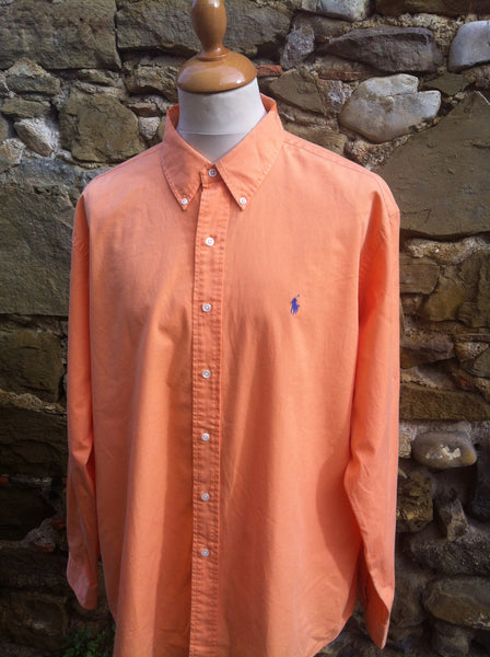 orange ralph lauren shirt