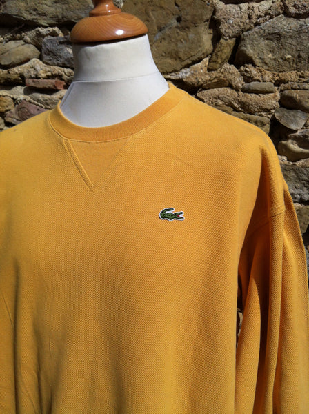 orange lacoste sweater