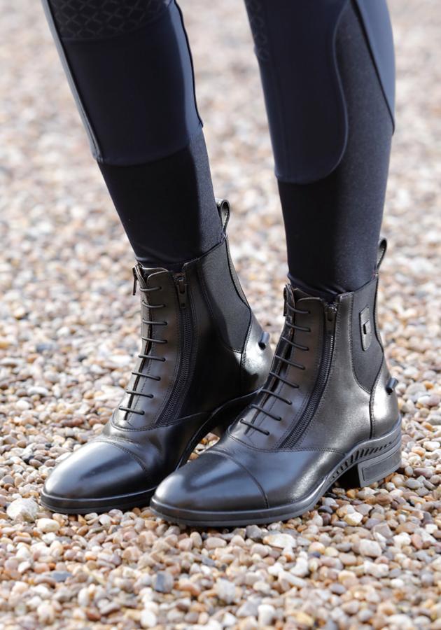 black paddock boots