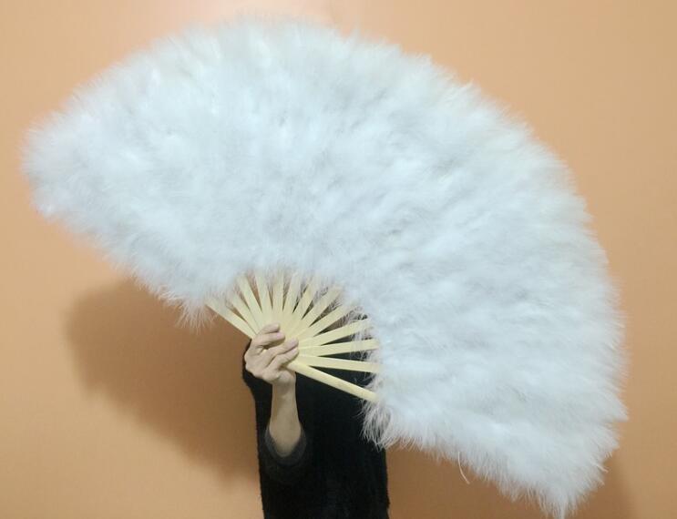 black 21 x 35 inches Large Burlesque Dance feather fan Bridal Bouquet,ostrich 