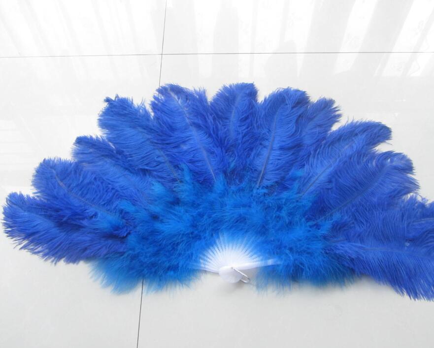 blue ostrich feathers