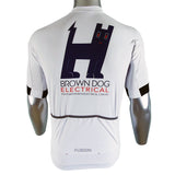 Fusion SLi Cycle Jersey White with Custom Printing