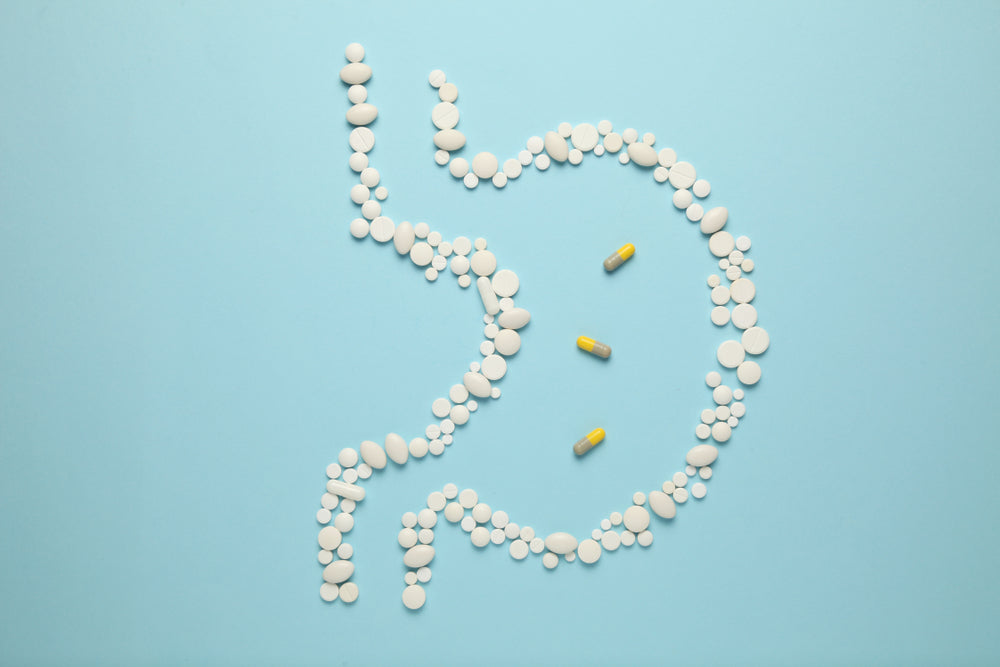 pills in the shape of a stomach