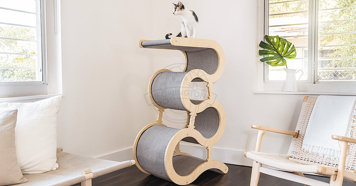designer cat towers