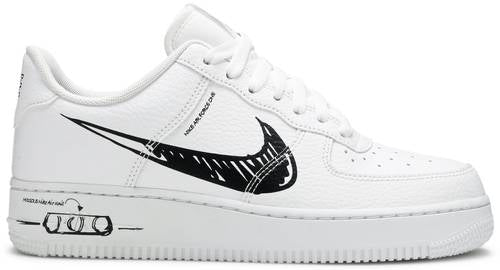 air force one low sketch white black