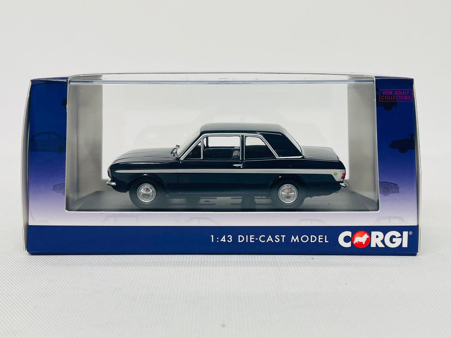 Ford Lotus Cortina Mk2 . Anchor Blue . Corgi Vanguards . 1/43 Scale. New & Boxed