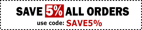 Save 5% OFF Entire Website