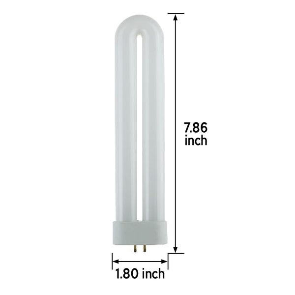 Black Light Sunlite 05155-SU FUL15T6/BL 15-watt FUL 4-Pin Single U-Shaped Twin Tube Compact Fluorescent Plug-in GX10Q Base Light Bulb