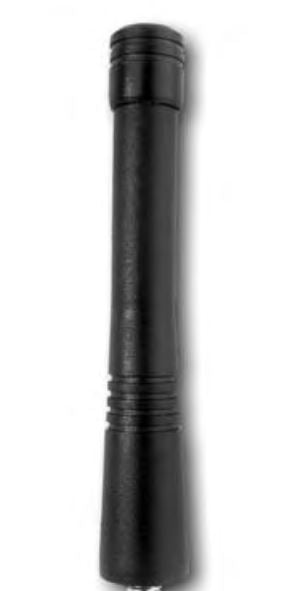 EXS150BNX: 150-162 MHz, 1/4 Wave Stubby for VHF Tuf Duck Antenna with Covered BNC-Male with Skirt Connector