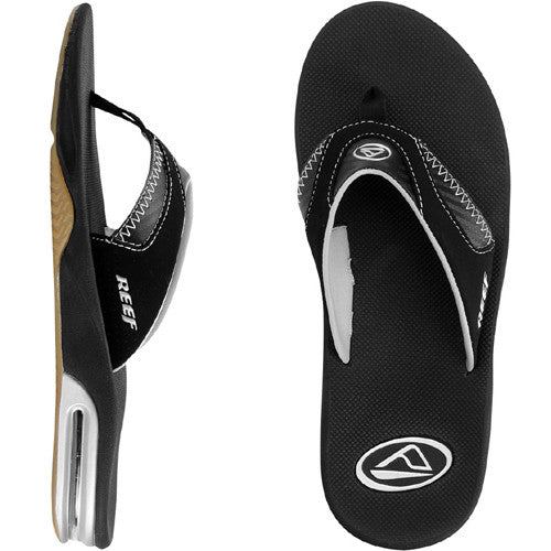 Reef Mens Fanning Sandal Black Carbon 8.0