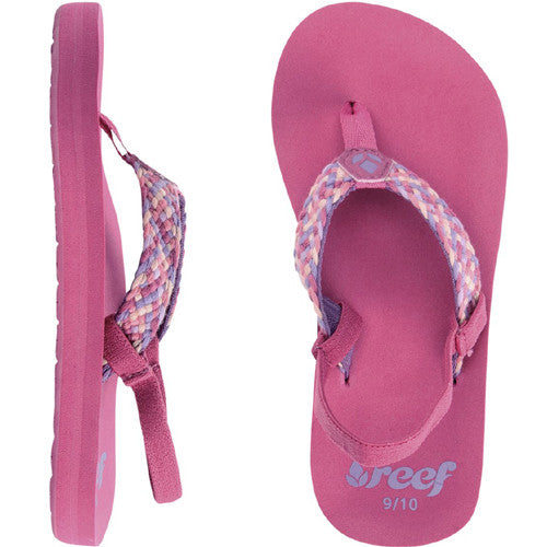 Reef Little Mallory Hot Pink Purple 13/1 Kids Size