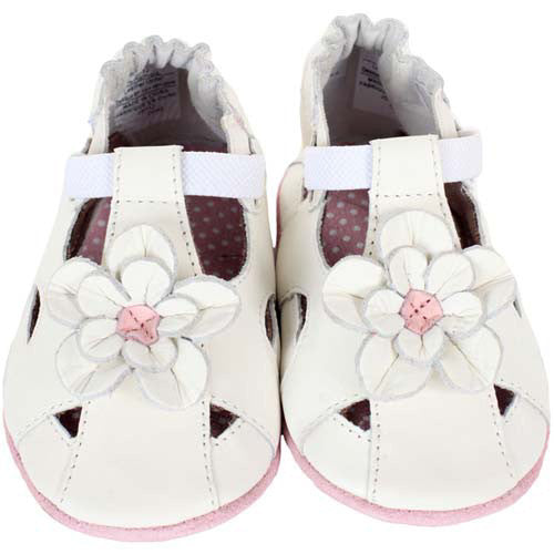 Robeez Pretty Pansy White 12-18 Months