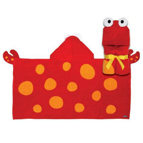 Stephen Joseph Hooded Towel Hooded Towels| Crab